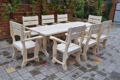 Комплект деревянный Сальбри стол+стулья 8 шт