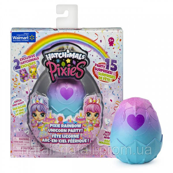 

Интерактивная игрушка Hatchimals эксклюзивная Серия Вечеринка Единорогов фея-куколка + два питомца + 12 сюрпризов Оригинал (139)