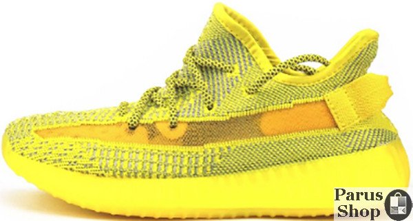 

Женские кроссовки Adidas Yeezy Boost 350 v2 Yellow Reflective (Рефлектив полный), Желтый