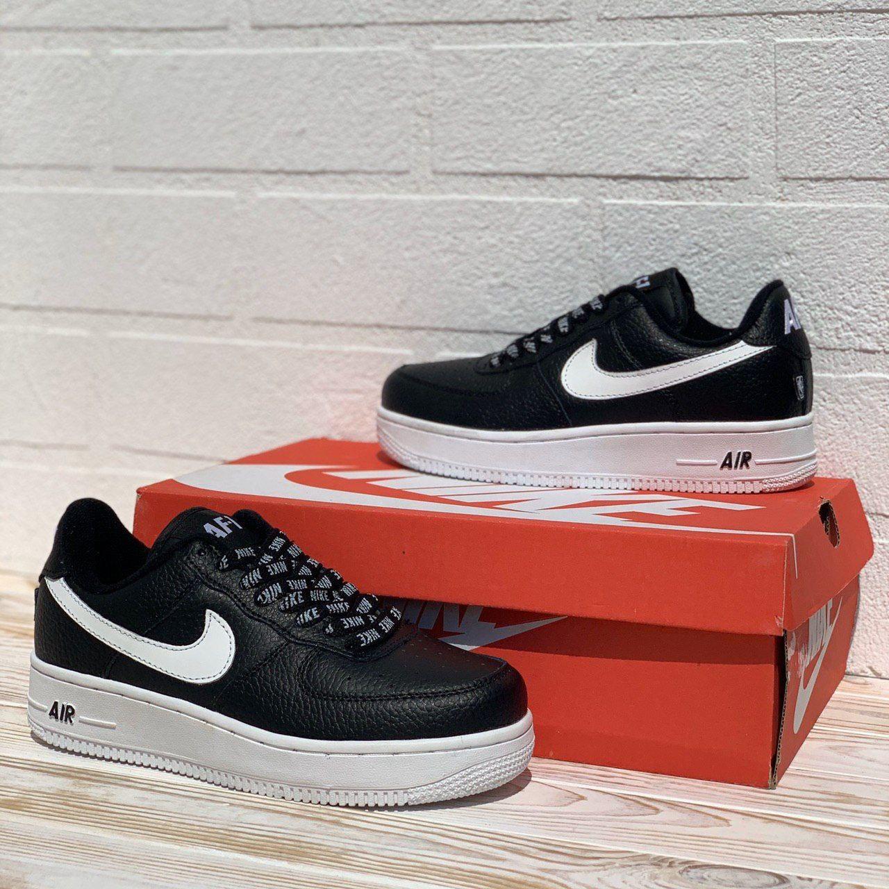 

Женские кроссовки Nike Air Force AF-1 Black White / Найк Аир Форс АФ-1 Черные Белые 41, Черно-белый