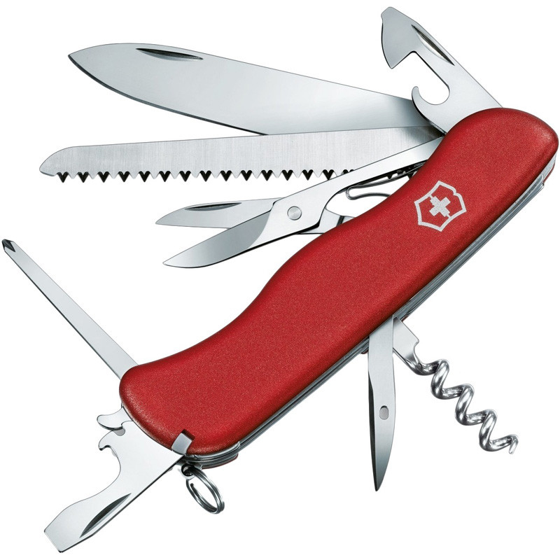 

Нож складной, мультитул Victorinox Outrider (111мм, 14 функций), красный 0.9023