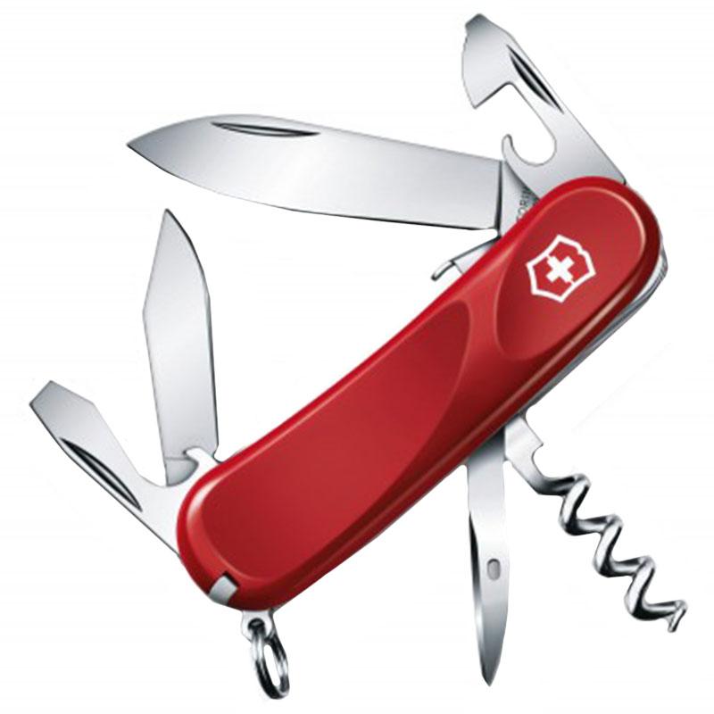 

Нож складной, мультитул Victorinox Evolution S101 (85мм, 12 функций), красный 2.3603.SE