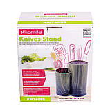 Підставка для ножів і кухонного інвентарю Kamille KM-7609B - 22см, фото 5
