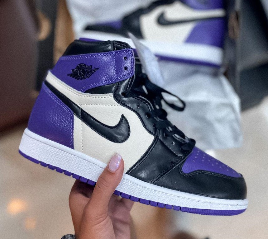 

Air Jordan 1 Black High Violet Black | кроссовки мужские; фиолетовые/черные;осенние / весенние; найк 43, Фиолетовый