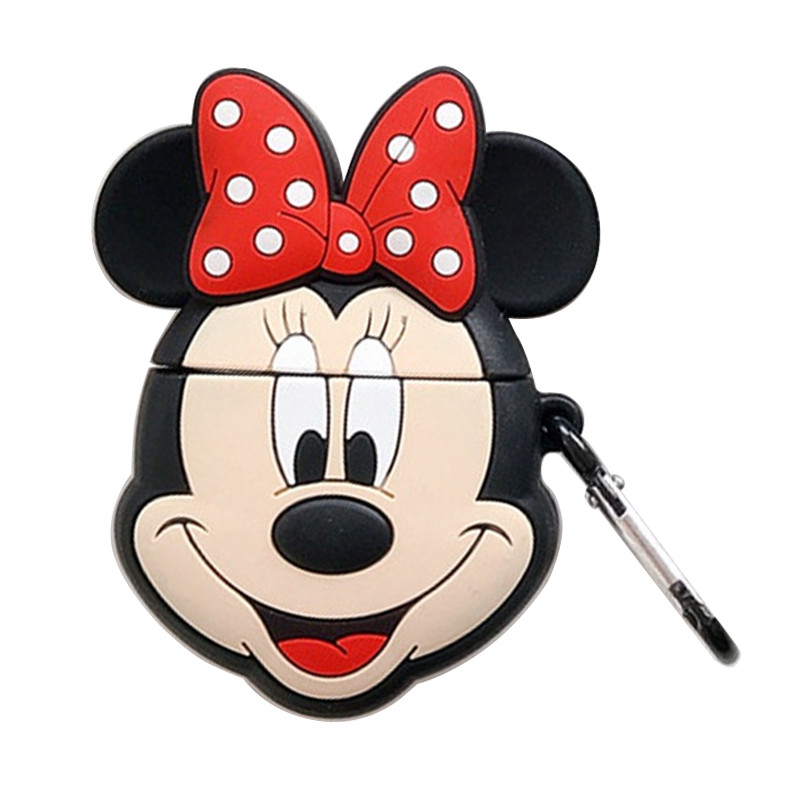 

Силиконовый футляр Disney series для наушников AirPods + карабин Минни Маус