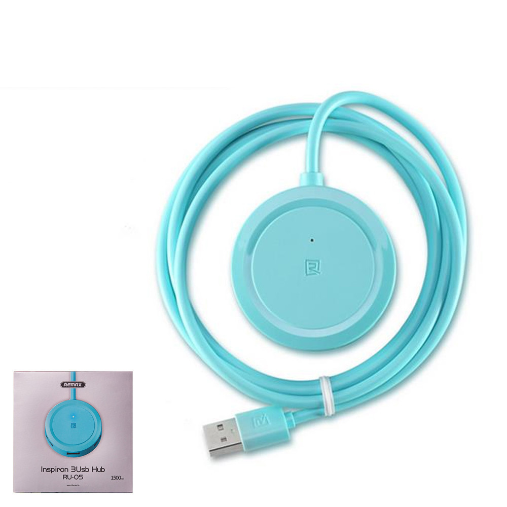 

USB-концентратор Remax Inspiron 3U Hub RU-05 Blue 6954851261988, КОД: 1823062