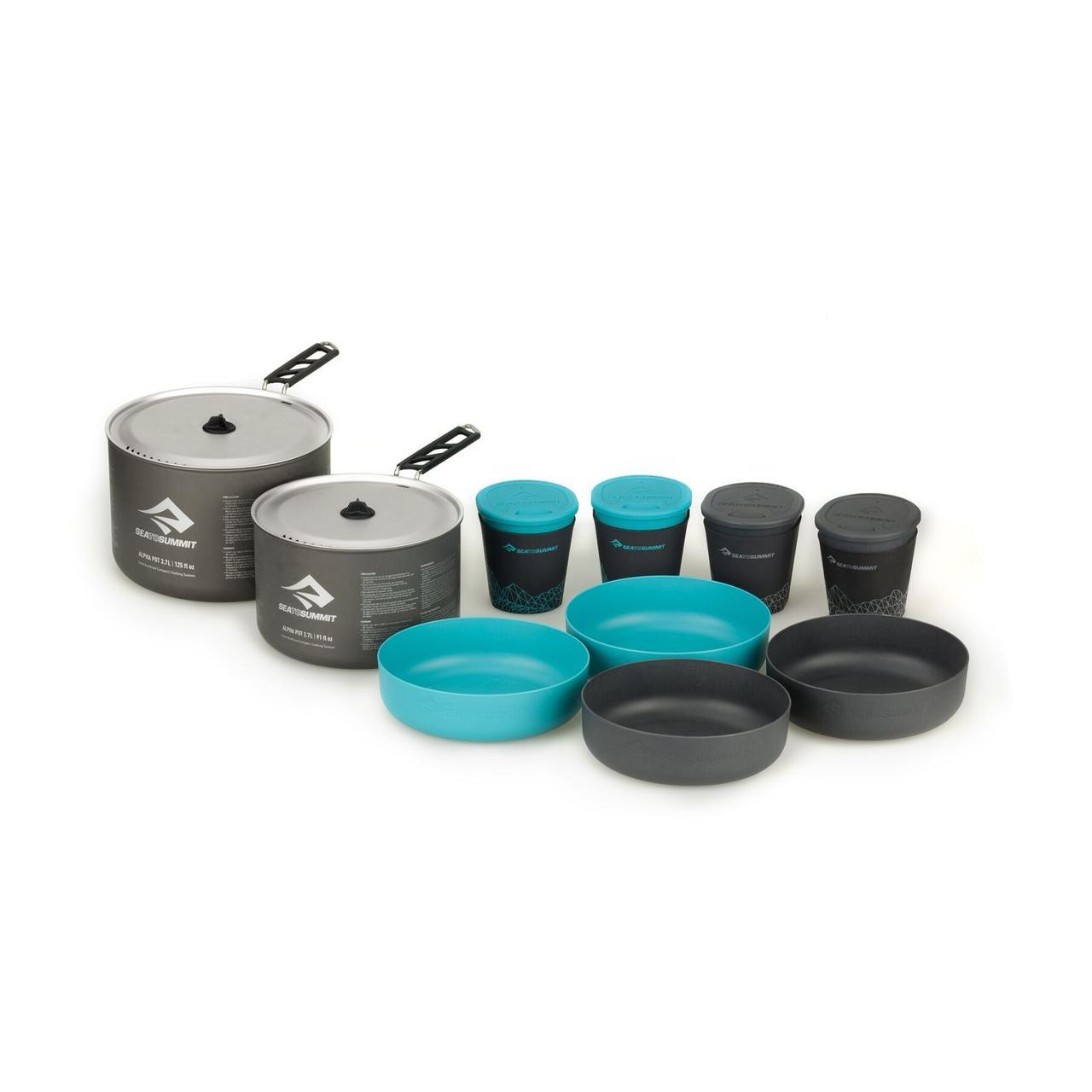 

Набір посуду Sea To Summit Alpha Cookset 4.2 Pacific 12 шт Blue Grey STS APOTACKSET4.2, КОД: 1851361