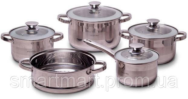 

Набор кухонной посуды Kamille Springfield 9 предметов нержавеющая сталь psgKM-4505S, КОД: 1132547