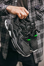 Кроссовки мужские Adidas Ozvego Black черные ((на стилі)), фото 3