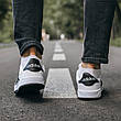 Кроссовки мужские Adidas New Forum “White\Black” белые с черными полосами ((на стилі)), фото 4