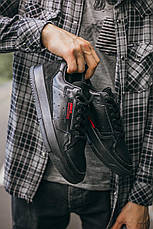 Кроссовки мужские Adidas Brand With The 3 Stripes “Black\Red” черные с красным ((на стилі)), фото 2