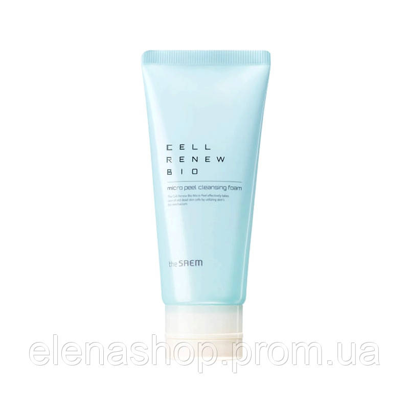 

Пенка для умывания лица The Saem Cell Renew Bio Micro Peel Cleansing Foam 170 мл 8806164123423, КОД: 1787766