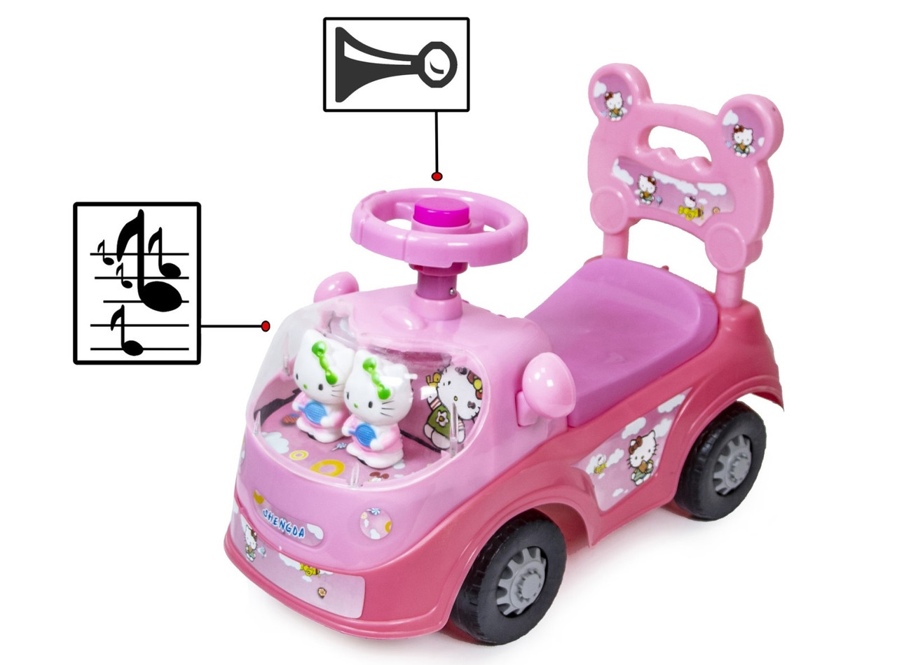 Автомобиль-каталка толокар Hello Kitty 112-Pastel Pink, КОД: 1853608