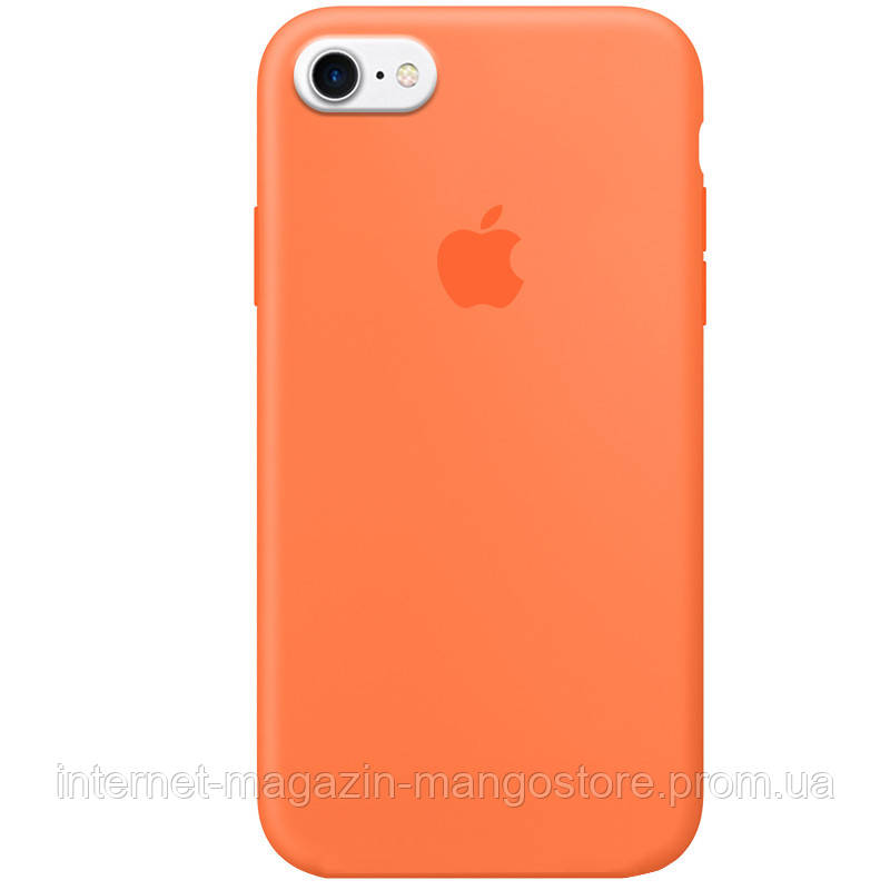 

Чехол Silicone Case Full Protective (AA) для Apple iPhone 7 / 8 / SE (2020) (4.7"), Оранжевый / vitamin c