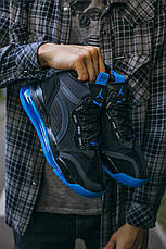 Кросівки чоловічі Nike Jordan AirSpace 720 "Black\Blue" чорні на синій підошві ((на стилі)), фото 2