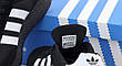 Кроссовки мужские Adidas INIKI черные с белыми полосками ((на стилі)), фото 2