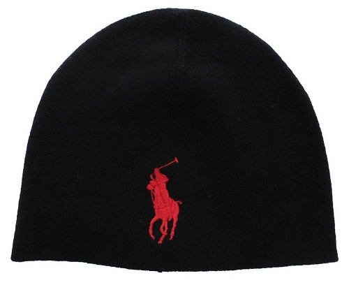 

Шапка марки Polo Ralph Lauren black Big Logo, оригинал, Черный