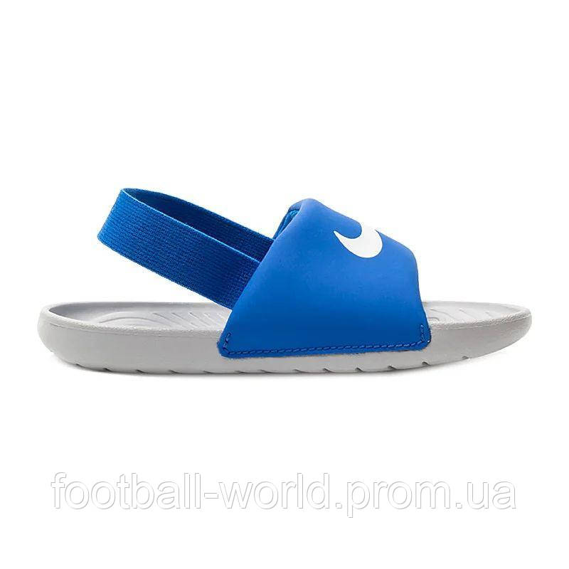 

Шлепанцы детские Nike KAWA SLIDE BT сине-белые BV1094-400, Синий