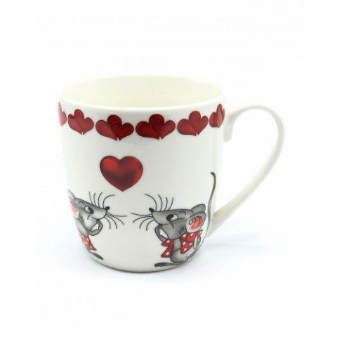 

Кружка Milika 0520-S30-4 Mouse in Love 450 мл Color 6 шт 0520-S30-4, Белый