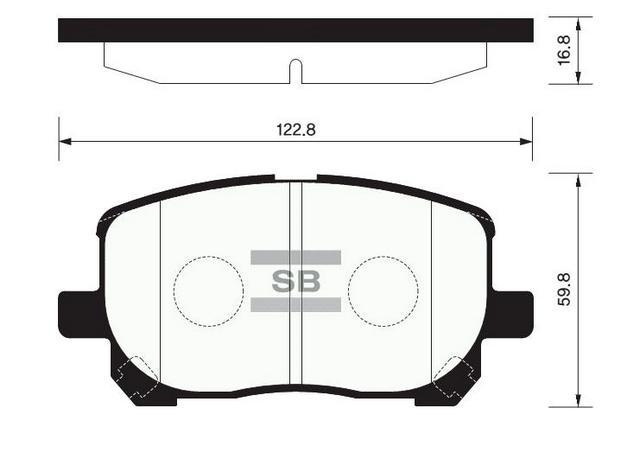 

Колодки передние тормозные Avensis/Matrix, Hi-Q (SP1373)