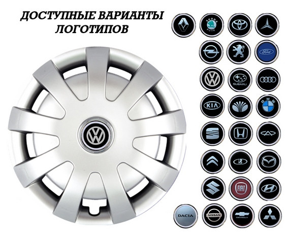 

Колпаки SJS (Турция), 16" 405 VW (к-т 4 шт) + эмблема на выбор