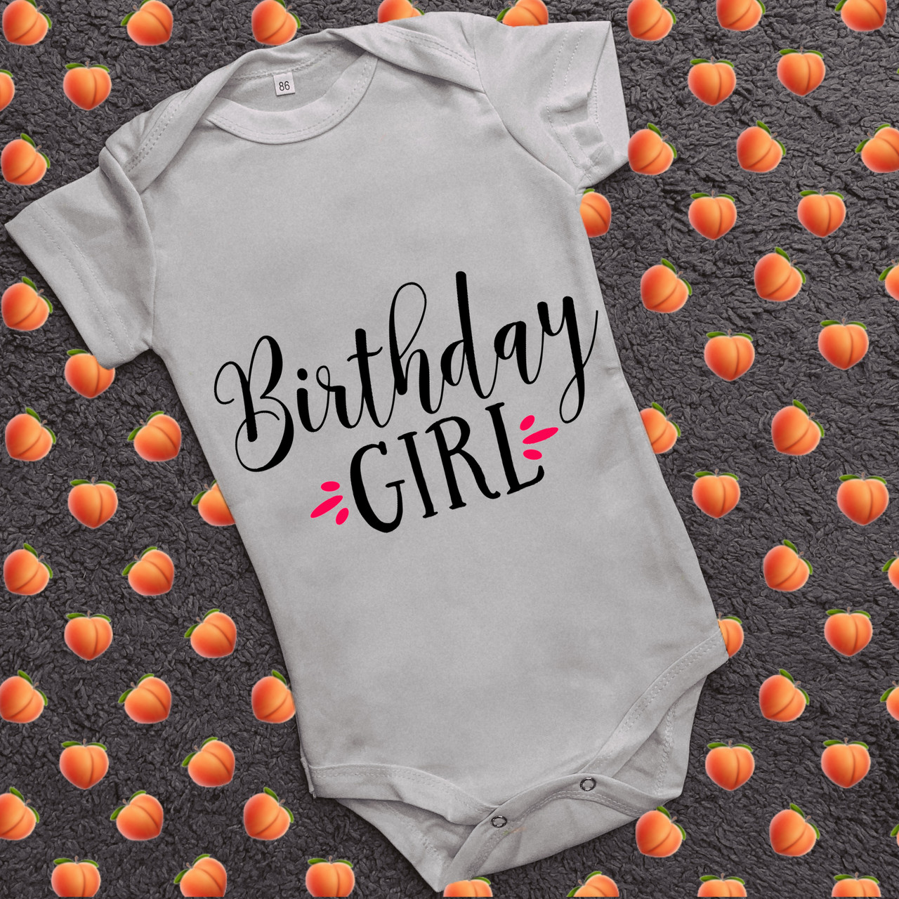 

Детские бодики с принтом - Birthday girl