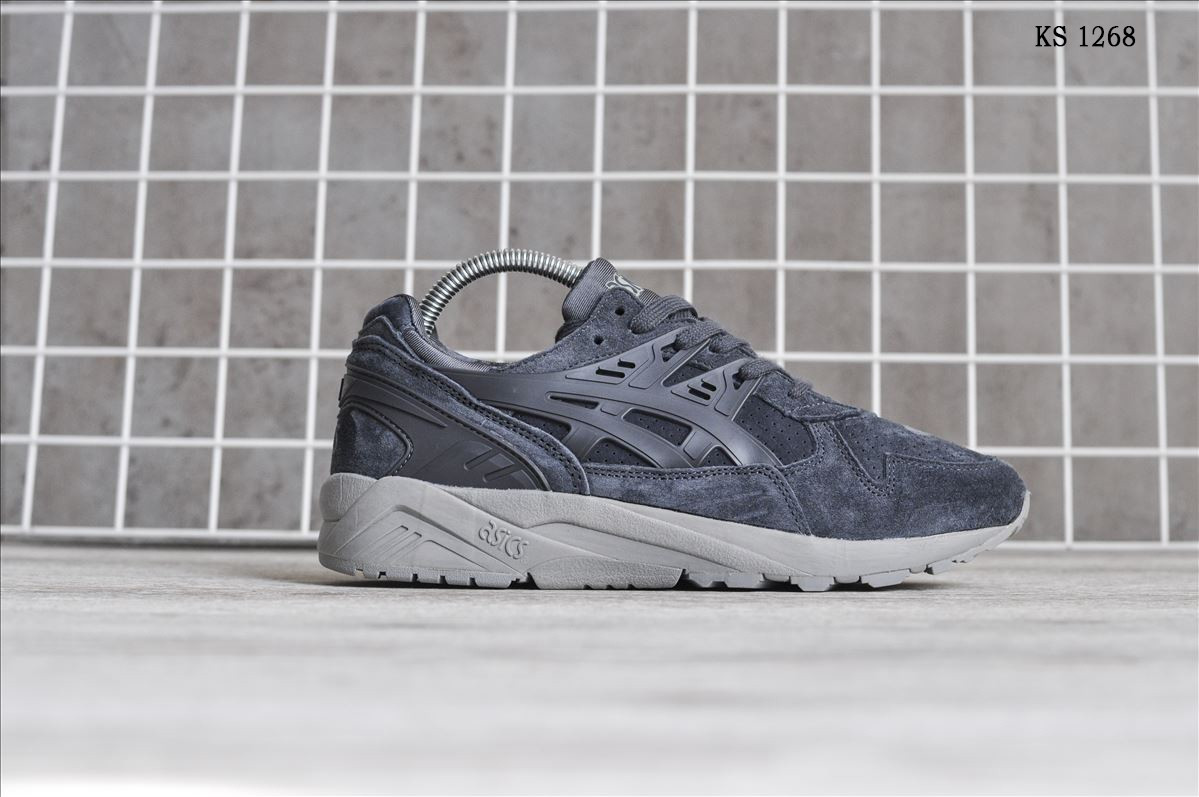 

Мужские кроссовки в стиле Asics Gel-Kayano, замша, серые 41(26 см), размеры:41,42,43