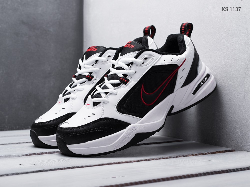 

Мужские кроссовки Nike Air Monarch IV, кожа, сетка, белые с черным 42(26,5 см), размеры:41,42,43,44