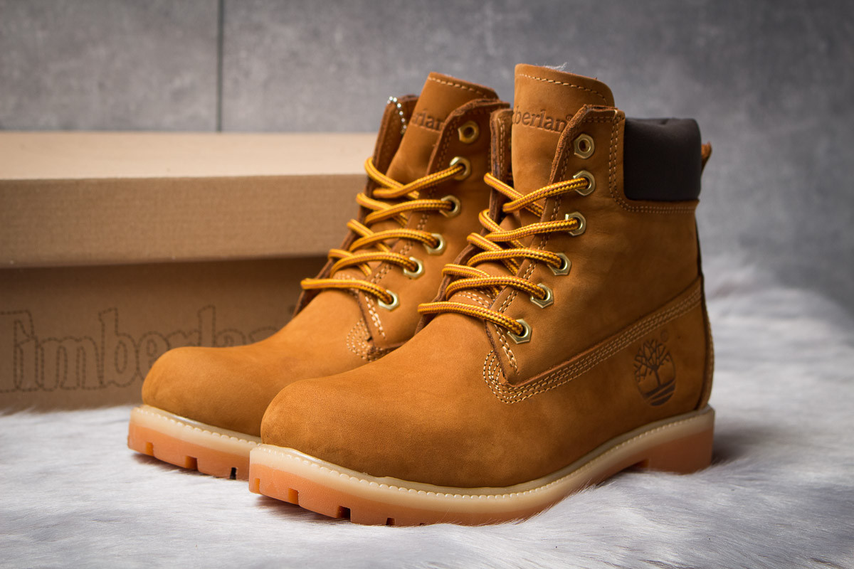 

Женские зимние ботинки на меху в стиле Timberland 6 Premium Boot, рыжие 36 (24 см), последний размер