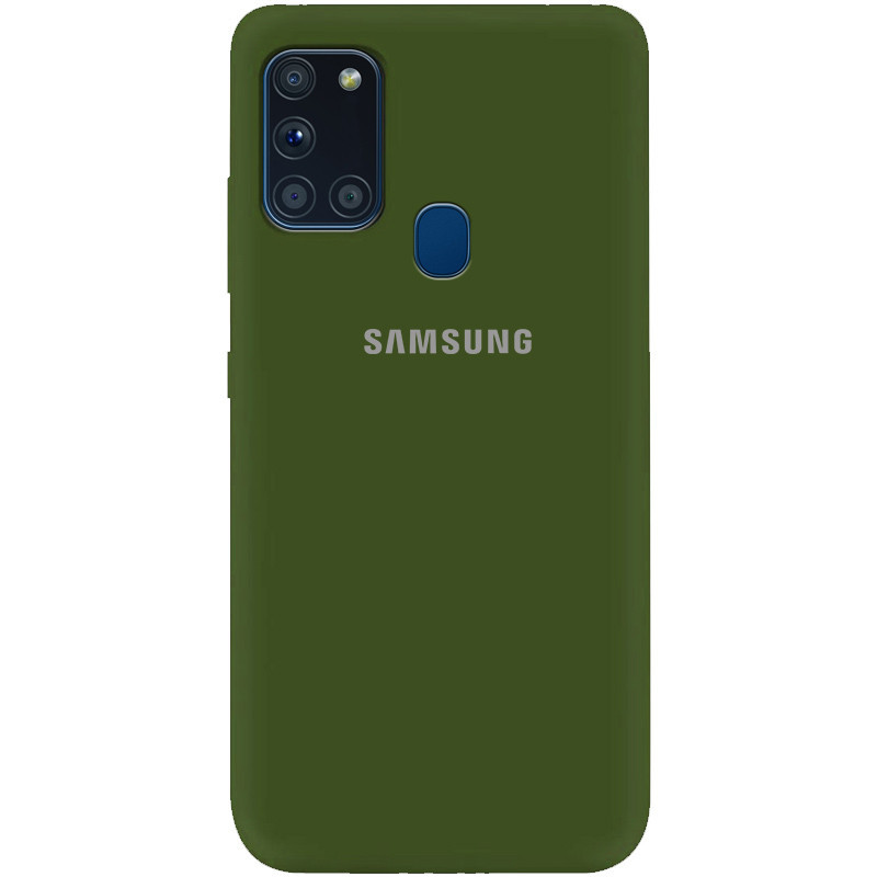 

Чехол Silicone Cover My Color Full Protective (A) для Samsung Galaxy A21s Зеленый / Forest green