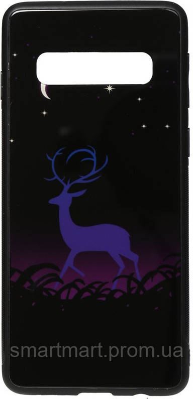 

Чехол-накладка TOTO Night Light Print Glass Case для Samsung Galaxy S10+ Deer F96091, КОД: 1633537