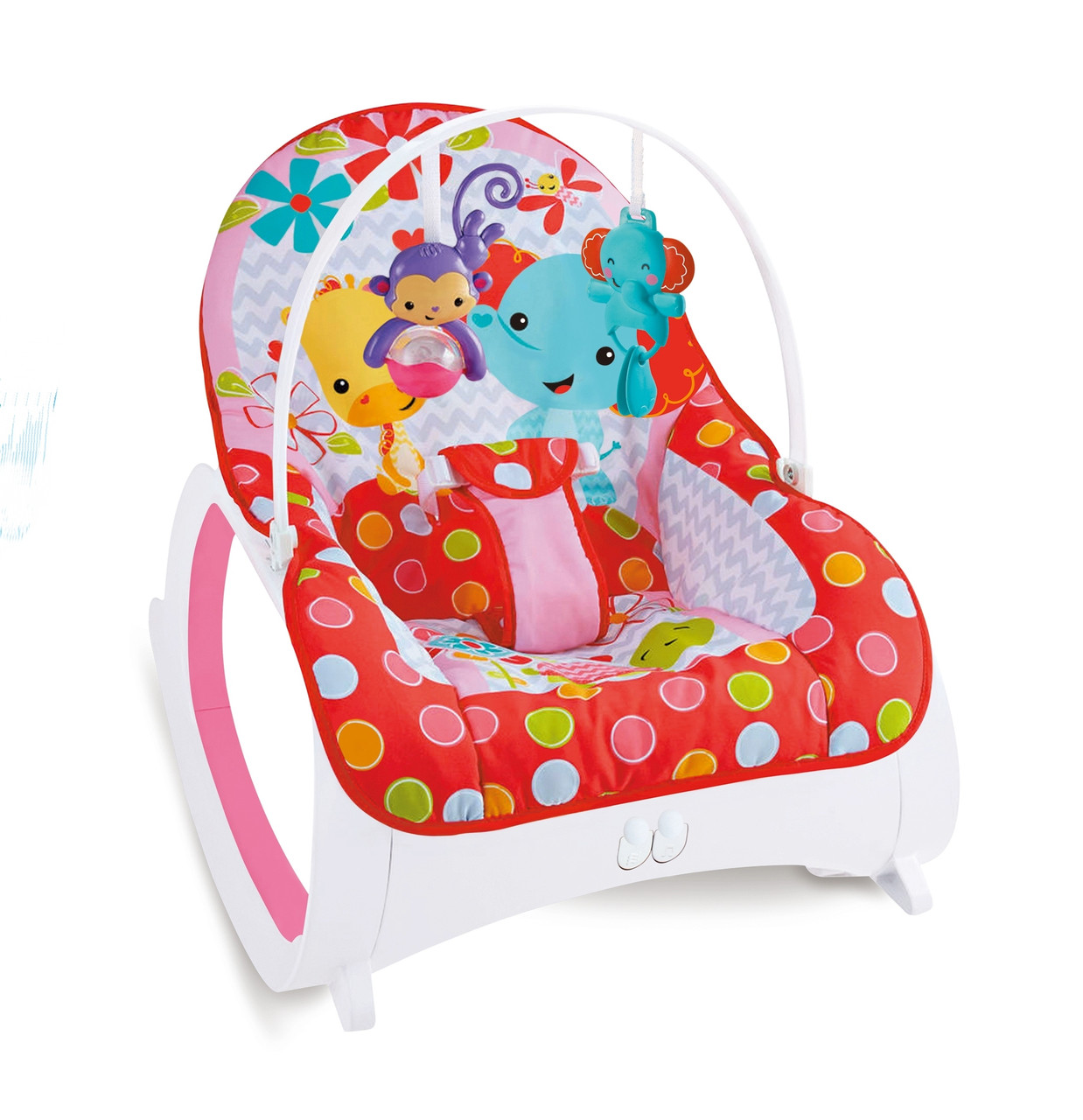 

Детский шезлонг-качалка 2 в 1 FitchBaby 88927 (0-18 кг), вибрация и мелодия