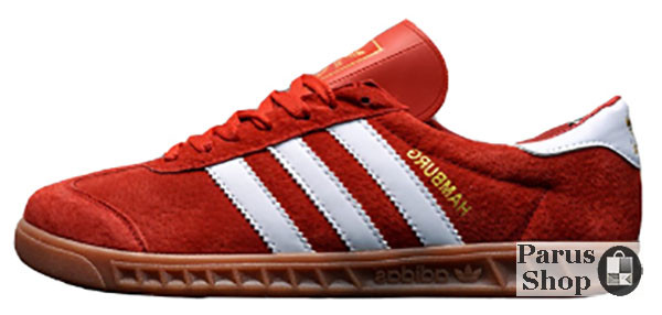 

Мужские кроссовки Adidas Hamburg "City Series" Red/White 45, Красный