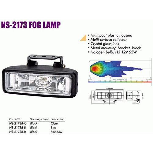 

Фары дополнительные NS-2173 B-C H3/12 В/55W/159*54mm (NS-2173 F-B-C)