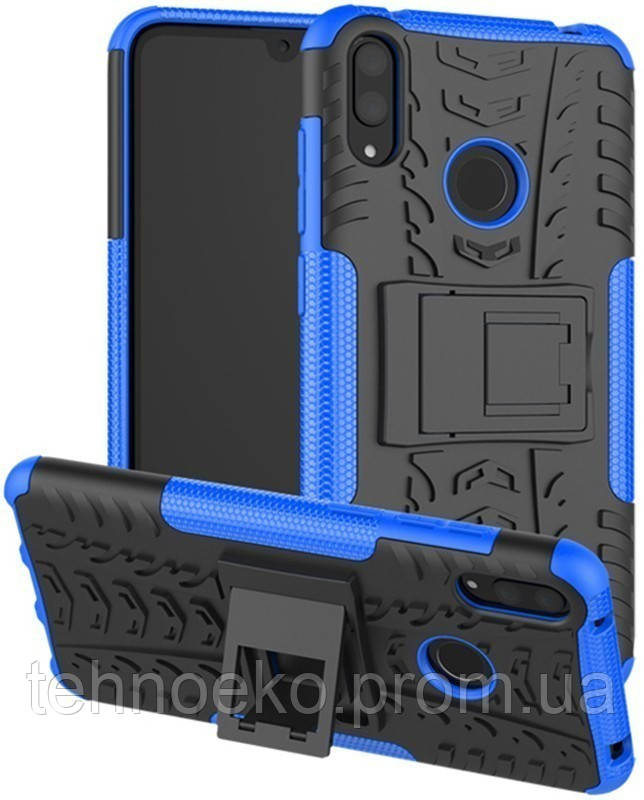 

Чехол-накладка TOTO Dazzle Kickstand 2 in 1 Case Huawei Y7 Pro 2019 Enjoy 9 Blue 84274, КОД: 1293578