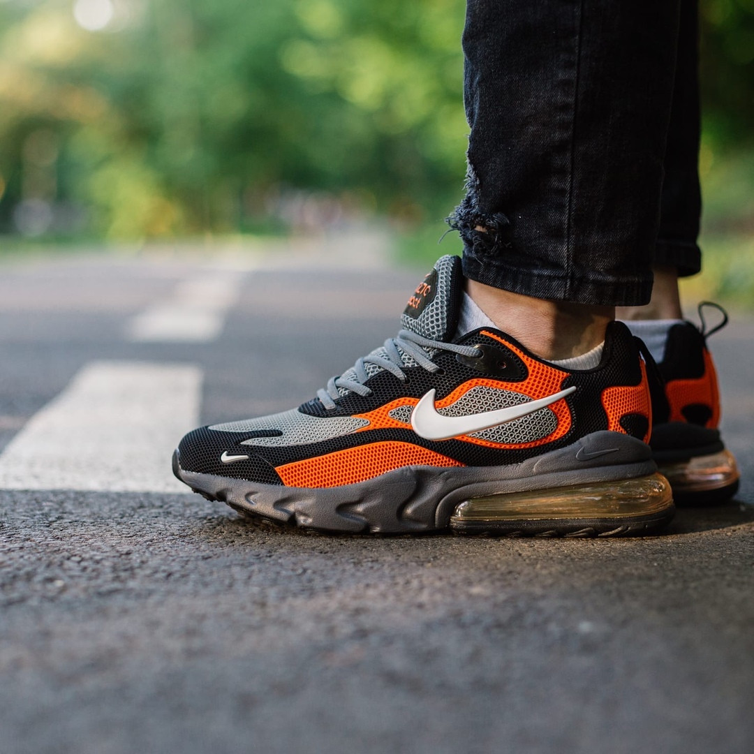 

Кроссовки мужские Nike Air Max 270 React, серые, Найк Аир Макс 270, текстильные, код IN-441