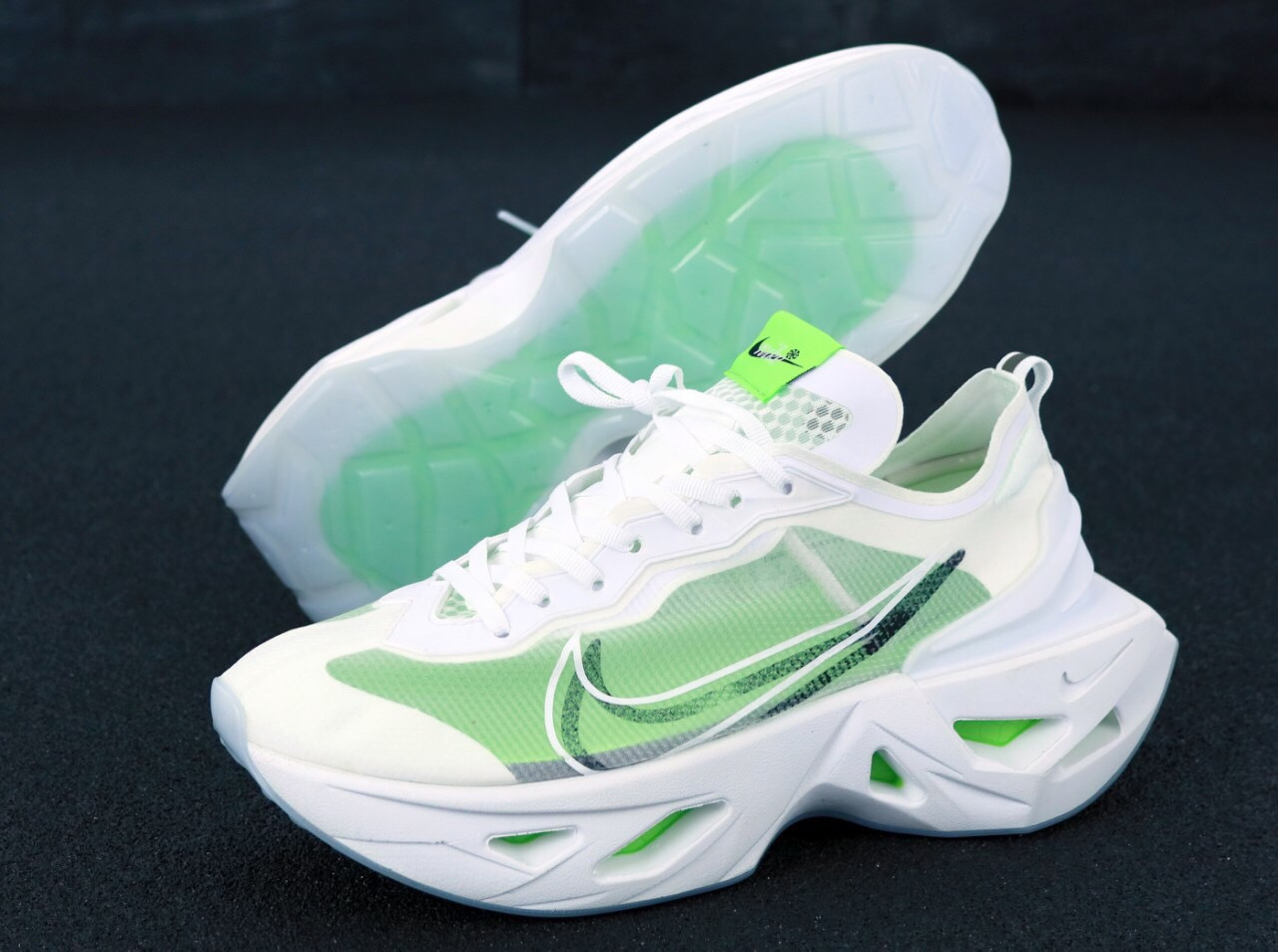 

Кроссовки женские Nike Zoom X Vista Grind белые с зеленым, Найк Зум Виста Грид, текстильные, код KD-11941 40