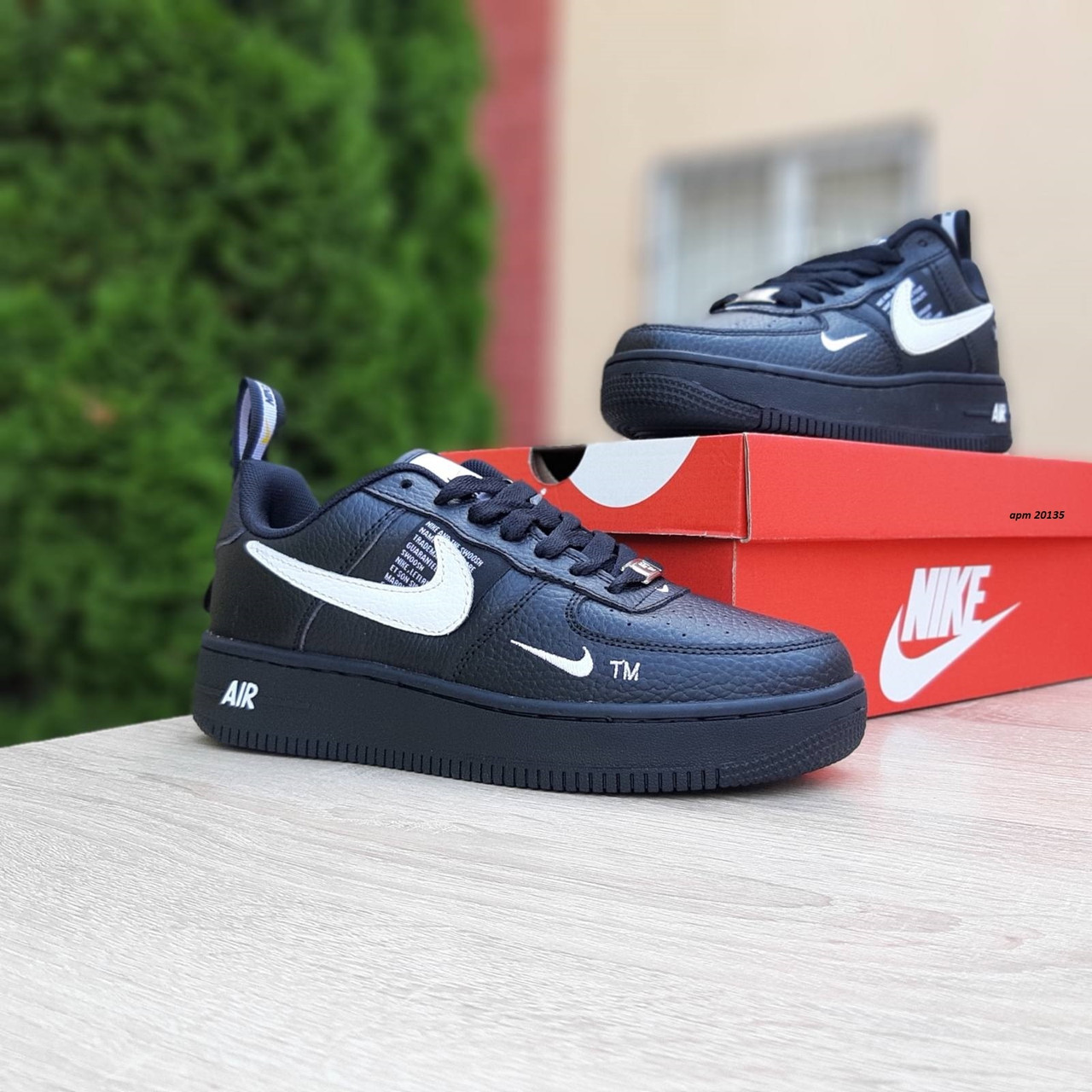 

Кроссовки женские Nike Air Force 1 LV8 черные, Найк Аир Форс, натуральная кожа, прошиты, код OD-20135