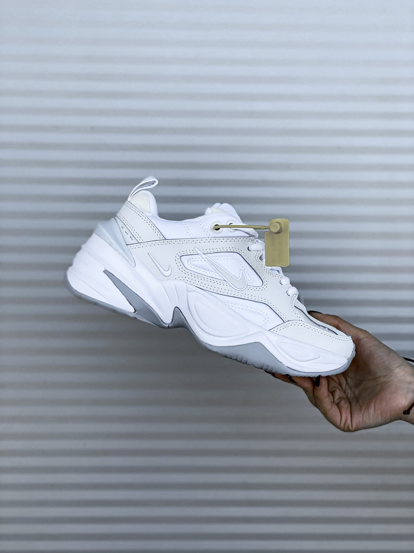 

Кроссовки женские Nike M2K Tekno белые, Найк М2К Техно, натуральная кожа, код PL-0096