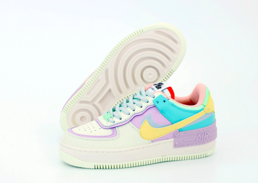 

Кроссовки женские Nike Air Force бежевые, Найк Аир Форс, натуральная кожа, код KD-12054 38