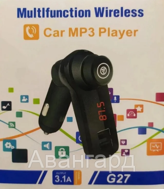 

ФМ модулятор FM трансмиттер CAR G27 с MP3