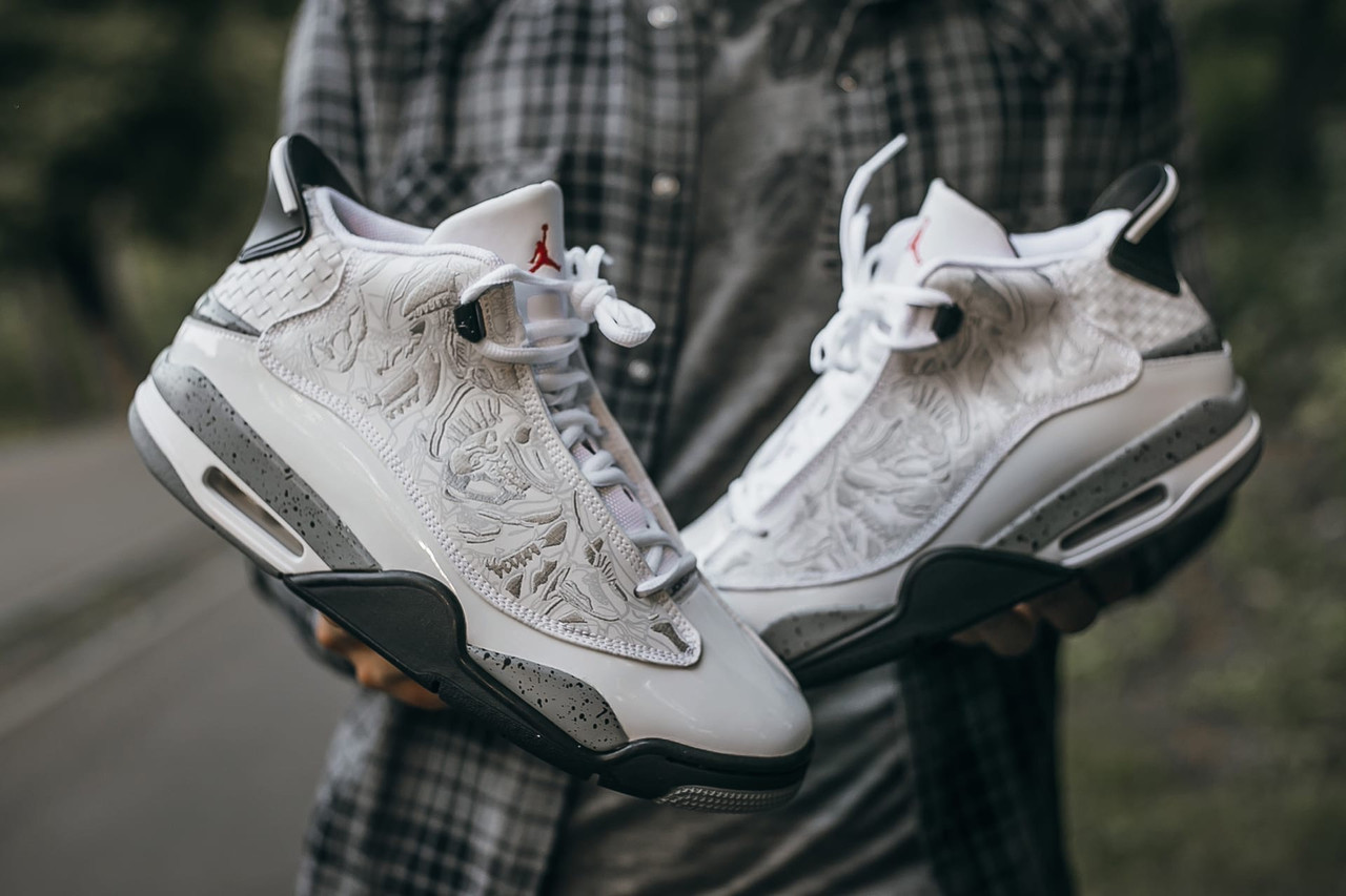 

Кроссовки мужские Nike Air Jordan Dub Zero белые, Найк Аир Джордан, код IN-568