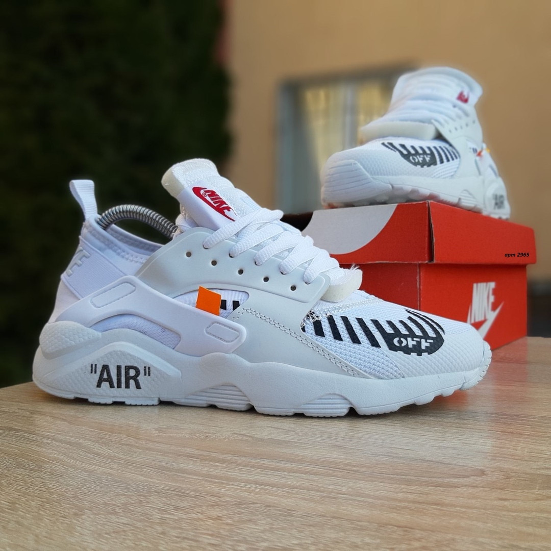 

Женские кроссовки Nike Huarache x OFF White белые, Найк Хуарачи, текстильные, код OD-2965 37, Весна/осень