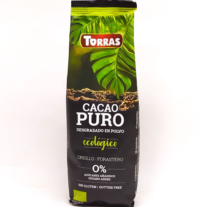 Гарячий шоколад TORRAS Cacao Puro Ecologico без глютену без цукру 150 г Іспанія (опт 5 шт)