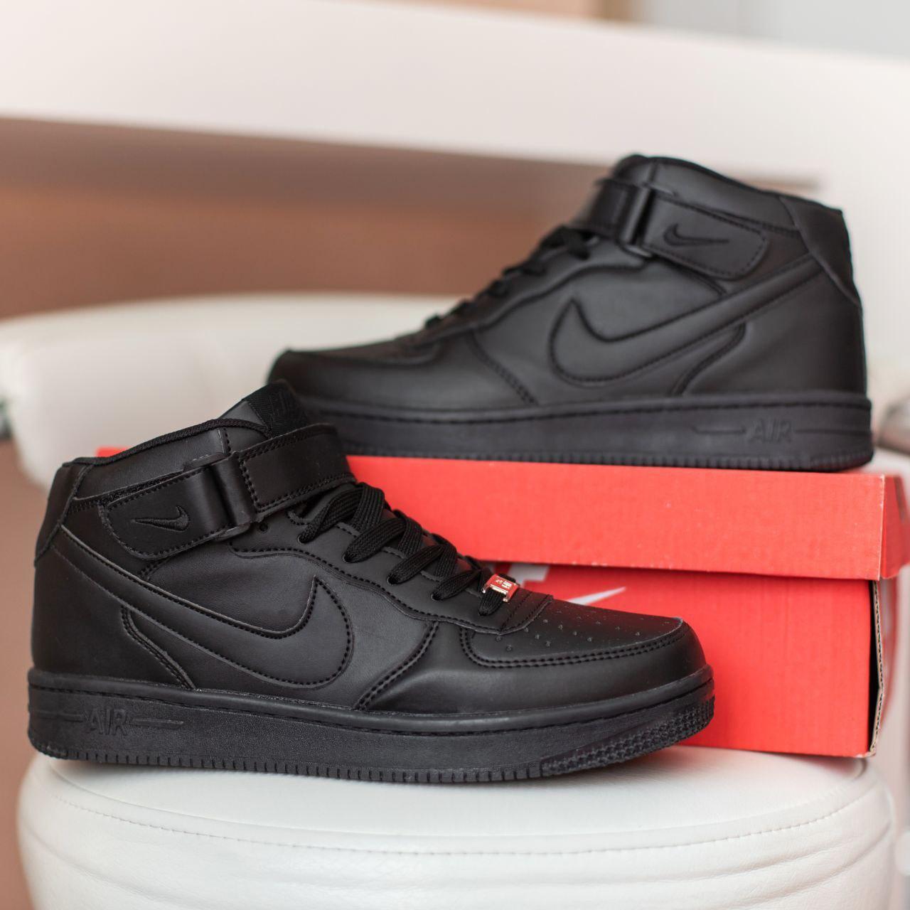 

Мужские кроссовки Nike Air Force high C2H4 x Mastermind World x Nike AF1/ Найк Аир Форс высокие C2H4 Черные 44, Черный