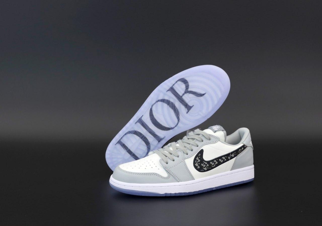 

Мужские кроссовки Nike Air Jordan x Dior 1 RETRO Grey / Найк Аир Джордан Диор 1 Ретро Серые 42, Серый