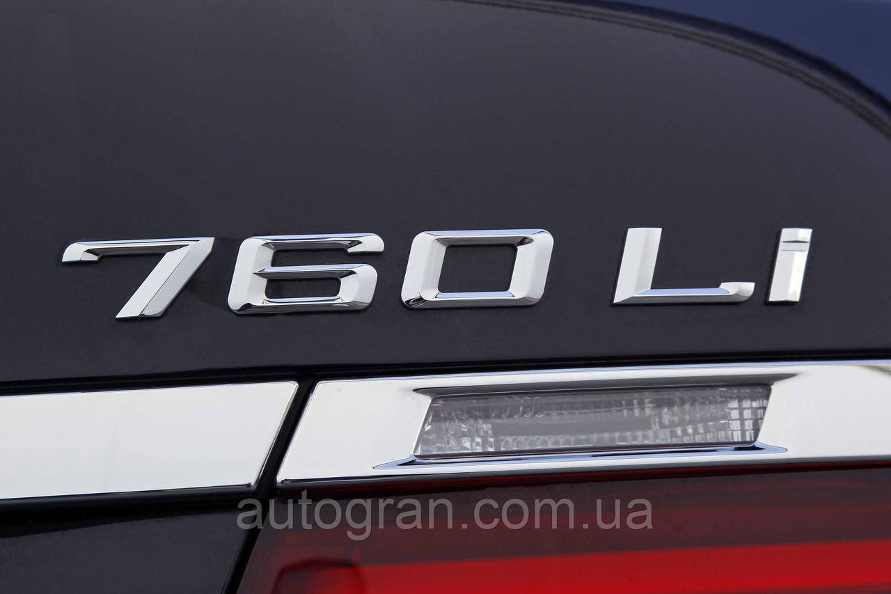 Эмблема надпись багажника BMW 760Li