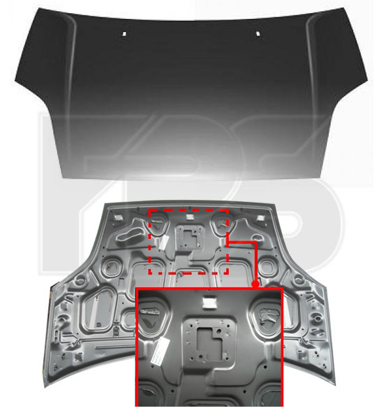 

Капот на Ford Fiesta,Форд Фиеста -09