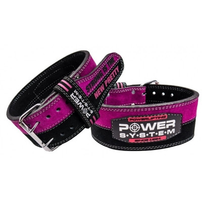 

Пояс для пауэрлифтинга женский Power System Black M Strong Femme PS-3850 черно-розовый