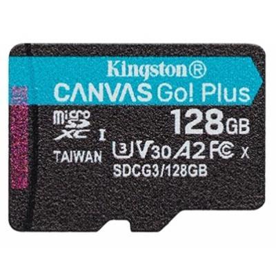 

Карта памяти Kingston 128GB microSD class 10 UHS-I U3 A2 Canvas Go Plus (SDCG3/128GBSP)